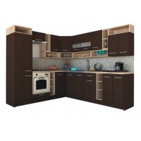 Bucatarie de Colt COSSY NEW ST. 230-260 Wenge / Decor 8548